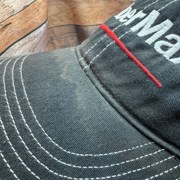 FiberMax Texas Tech Double T Black Adjustable Strap Back Baseball Cap Hat Farm - Picture 5 of 8